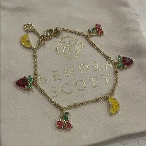 Kendra Scott Fruit Gold Strand Bracelet in Multi Mix